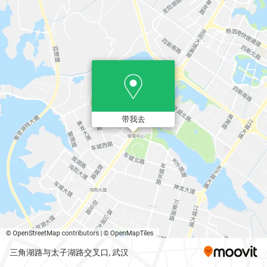三角湖路与太子湖路交叉口地图