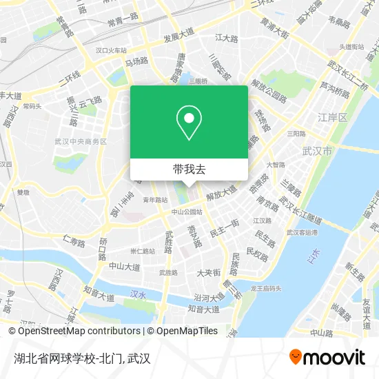 湖北省网球学校-北门地图