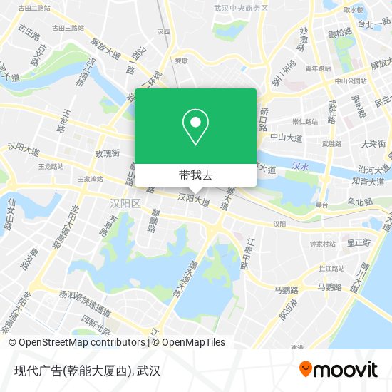现代广告(乾能大厦西)地图