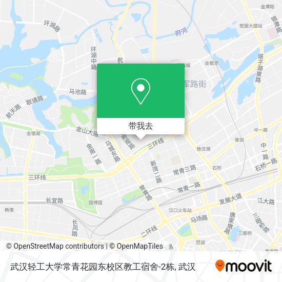 武汉轻工大学常青花园东校区教工宿舍-2栋地图