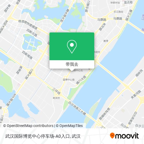 武汉国际博览中心停车场-A0入口地图