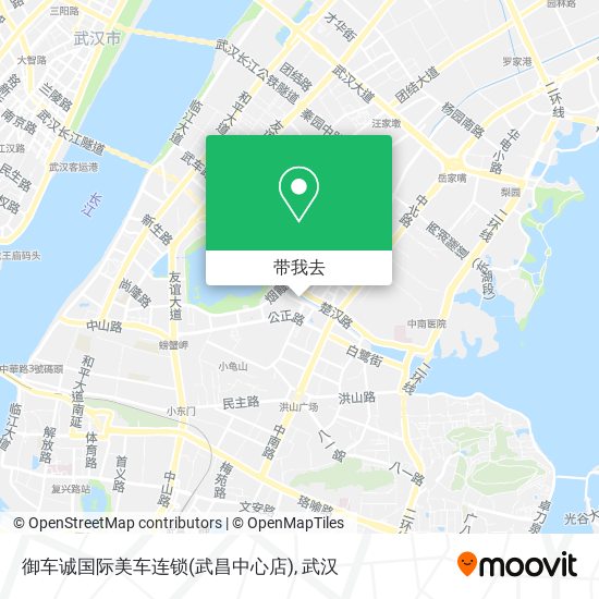 御车诚国际美车连锁(武昌中心店)地图