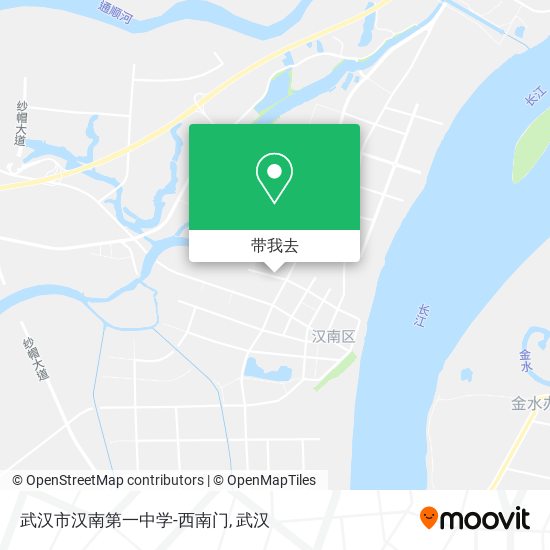 武汉市汉南第一中学-西南门地图