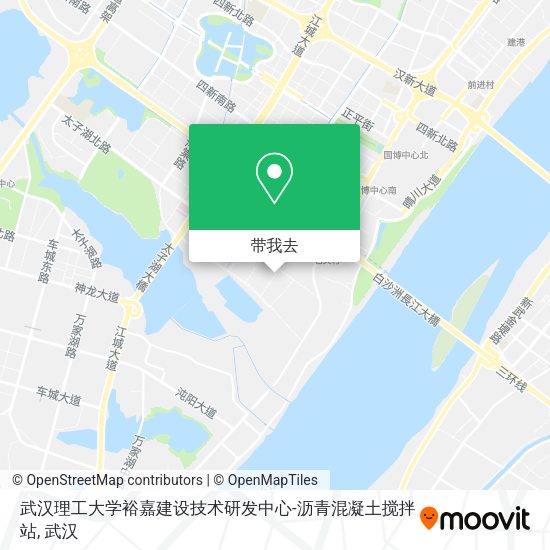 武汉理工大学裕嘉建设技术研发中心-沥青混凝土搅拌站地图