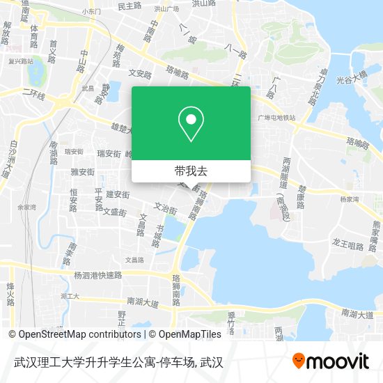 武汉理工大学升升学生公寓-停车场地图