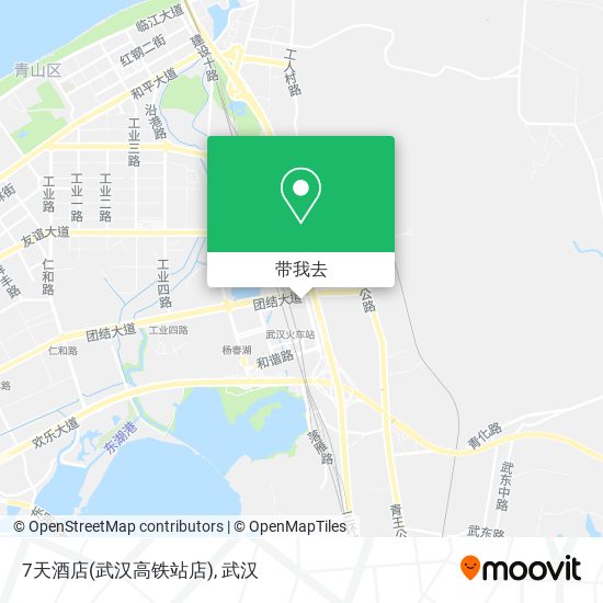 7天酒店(武汉高铁站店)地图