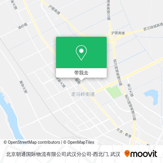 北京朝通国际物流有限公司武汉分公司-西北门地图