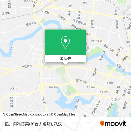忆川阁私募菜(琴台大道店)地图