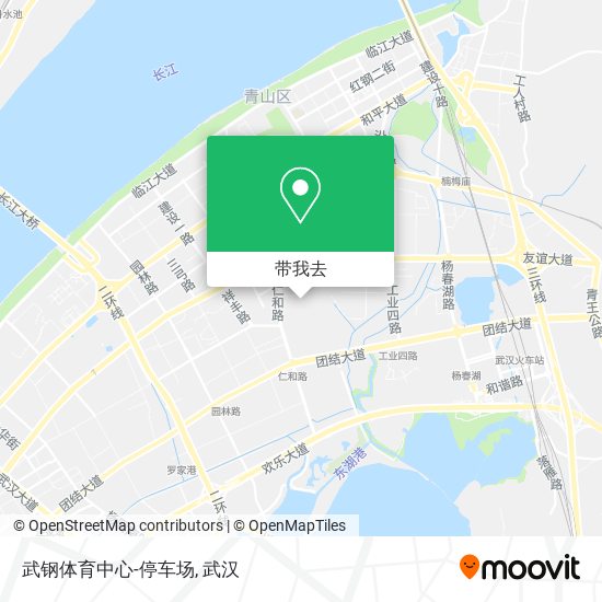 武钢体育中心-停车场地图