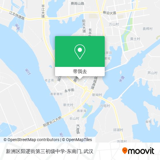 新洲区阳逻街第三初级中学-东南门地图