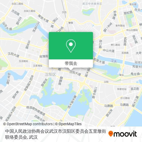 中国人民政治协商会议武汉市汉阳区委员会五里墩街联络委员会地图
