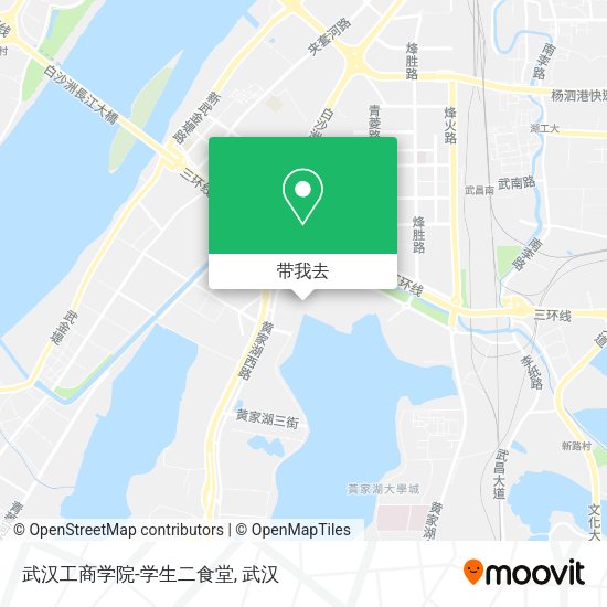 武汉工商学院-学生二食堂地图