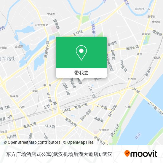 东方广场酒店式公寓(武汉机场后湖大道店)地图
