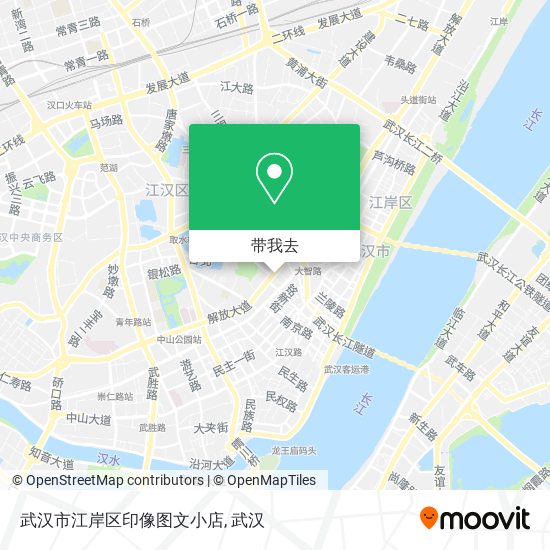武汉市江岸区印像图文小店地图
