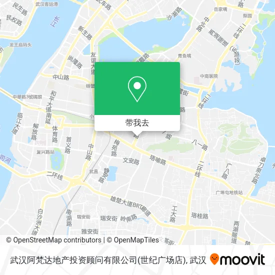武汉阿梵达地产投资顾问有限公司(世纪广场店)地图