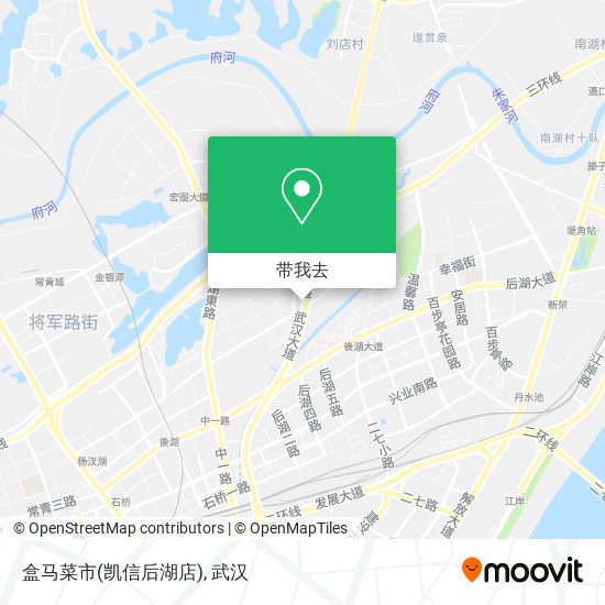 盒马菜市(凯信后湖店)地图