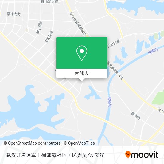 武汉开发区军山街蒲潭社区居民委员会地图
