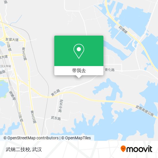 武钢二技校地图