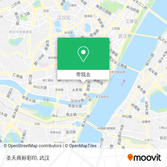圣天商标彩印地图