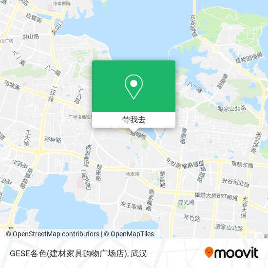 GESE各色(建材家具购物广场店)地图