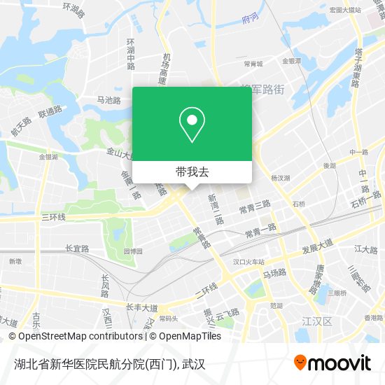 湖北省新华医院民航分院(西门)地图