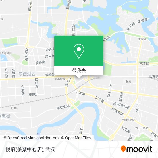 悦府(荟聚中心店)地图