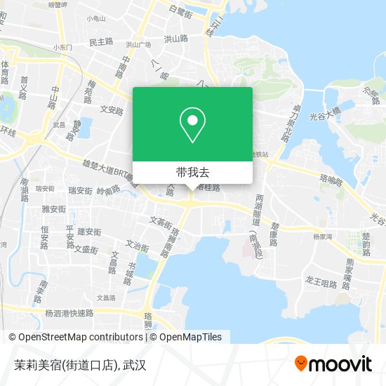 茉莉美宿(街道口店)地图