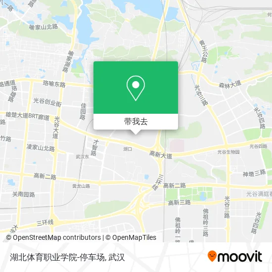 湖北体育职业学院-停车场地图