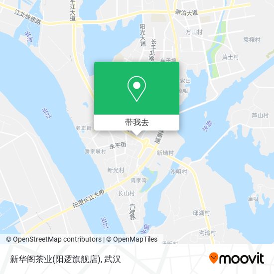 新华阁茶业(阳逻旗舰店)地图