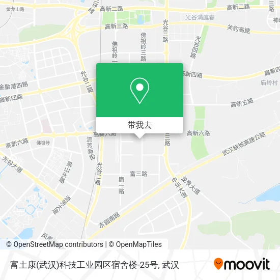 富土康(武汉)科技工业园区宿舍楼-25号地图