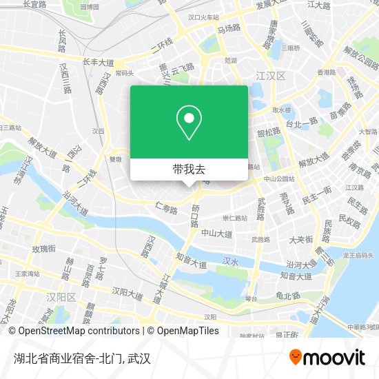 湖北省商业宿舍-北门地图