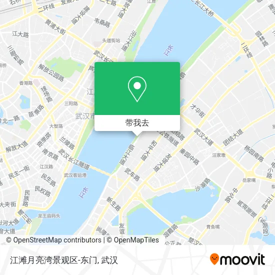 江滩月亮湾景观区-东门地图