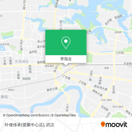 叶佬传承(荟聚中心店)地图