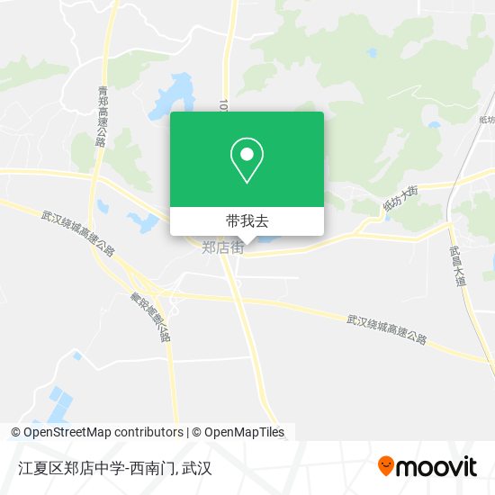 江夏区郑店中学-西南门地图