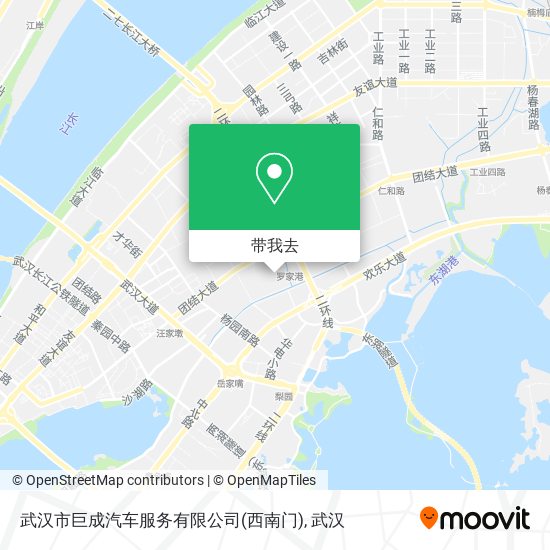 武汉市巨成汽车服务有限公司(西南门)地图