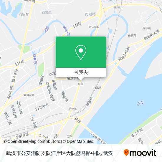 武汉市公安消防支队江岸区大队岔马路中队地图