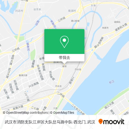 武汉市消防支队江岸区大队岔马路中队-西北门地图