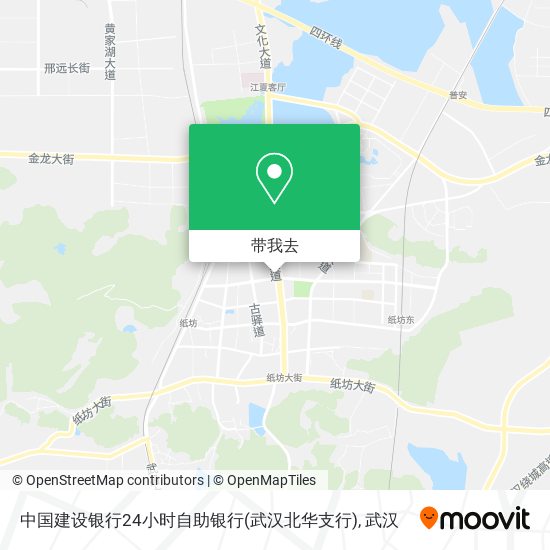 中国建设银行24小时自助银行(武汉北华支行)地图