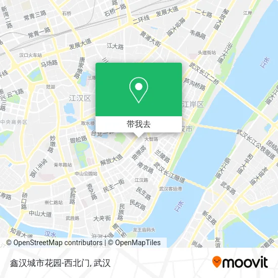 鑫汉城市花园-西北门地图