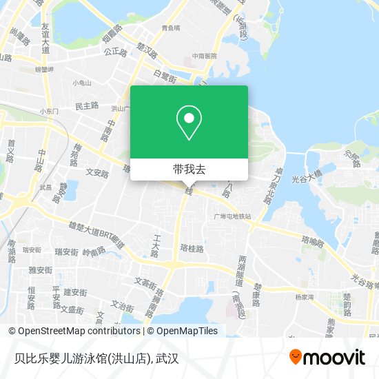 贝比乐婴儿游泳馆(洪山店)地图