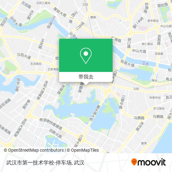 武汉市第一技术学校-停车场地图