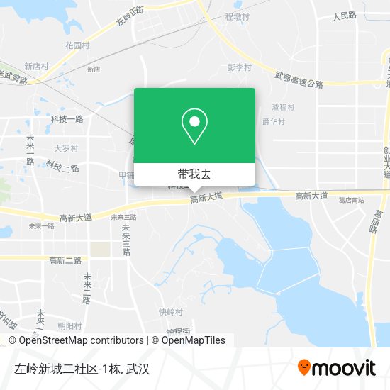 左岭新城二社区-1栋地图
