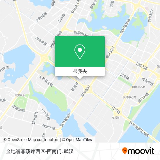 金地澜菲溪岸西区-西南门地图