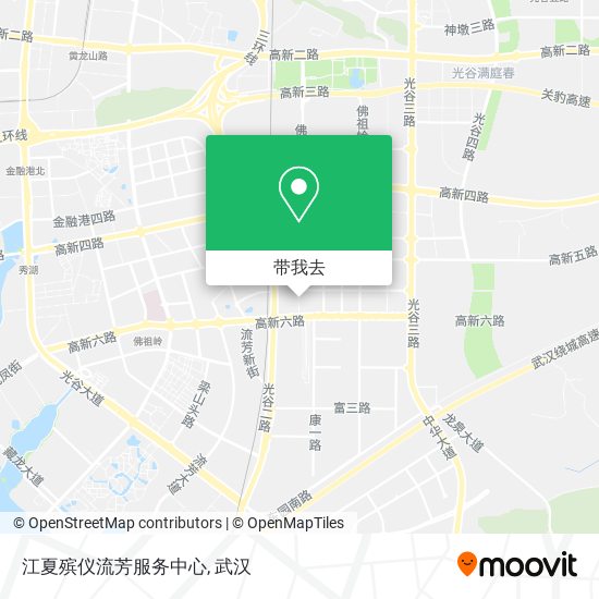 江夏殡仪流芳服务中心地图