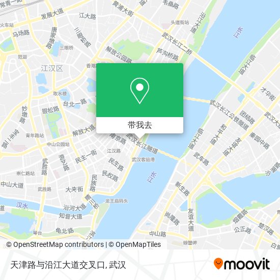 天津路与沿江大道交叉口地图