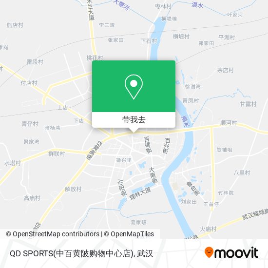 QD SPORTS(中百黄陂购物中心店)地图