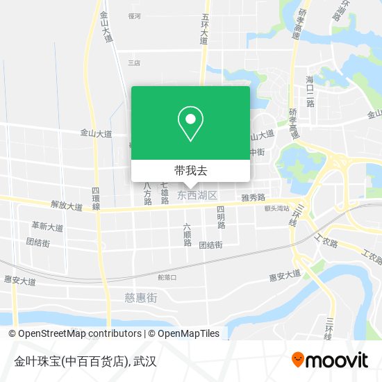 金叶珠宝(中百百货店)地图