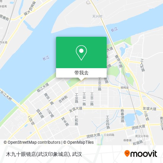 木九十眼镜店(武汉印象城店)地图