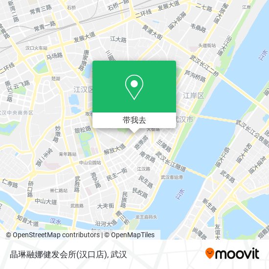 晶琳融娜健发会所(汉口店)地图