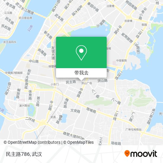 民主路786地图